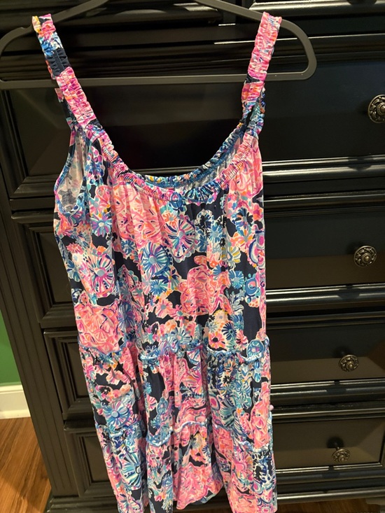 Lilly Pulitzer Dresses & Skirts - Lilly Pulitzer Navy Pink Floral Mini Dress